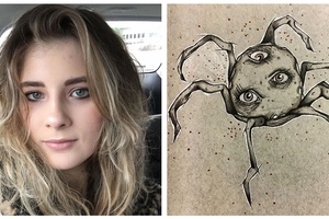 她在 17 歲就罹患「精神分裂症」，決心「畫出幻覺對抗病魔」驚世作品震撼網路！