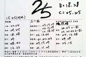 12/8~12/12  石頭公籤詩+普濟佛堂   六合參考