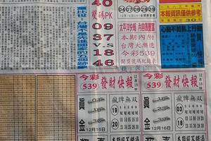 12/15 太平洋快報  六合參考