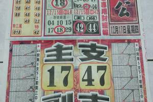 12/17 石頭公報  六合參考