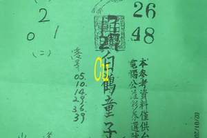 1/ 5 白鶴童子  六合參考