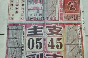 1/5 石頭公報  六合參考