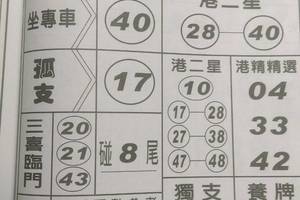 1/10 黑龍資訊  六合參考