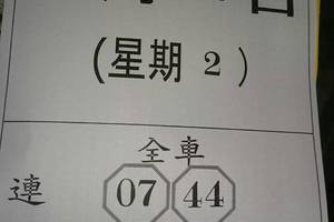 1/19 全車+連碰  六合參考