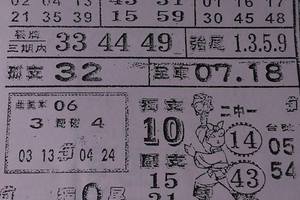 1/19 萬應公  六合參考