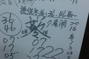 1/23 慶安宮會員牌  六合參考