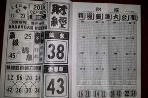 2/2 財經  六合參考