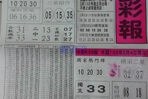 2/4 黑鷹彩報   六合參考