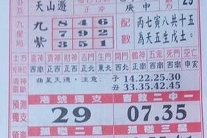 4/14 聖母寶鑑  六合參考