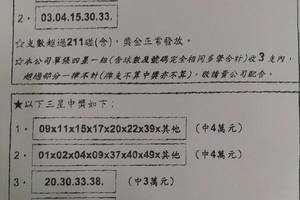 4/19 六合彩擋牌通告 