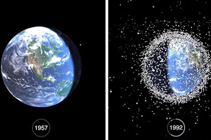地球已經沒救了…這段驚人影片顯示出「1957-2015年地球周圍有多少太空垃圾」