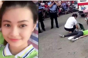 19歲美麗幼師遭射釘槍爆頭暗殺，事發經過攝像全記錄