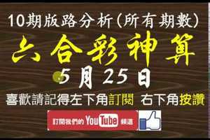 [六合彩神算] 5月25日 10期版路分析(所有期數,一年)