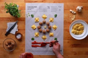  IKEA推出超方便懶人食譜！只要把食材按順序「放到紙上」料理就可以完成惹:簡單到哭