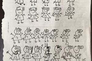 上課畫佩佩豬被罰「再畫50個」 小朋友畫51隻不重樣