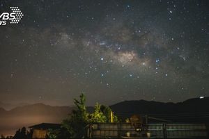 銀河流星伴茶香 大崙山5月的星空