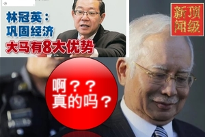 “林冠英指大马经济巩固言论” 纳吉又感“惊讶” 