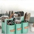 鐵罐子廢物利用～DIY手工製作廚房餐具架子