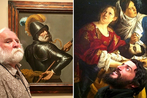 22張「和博物館油畫裡的人物神撞臉」照片，看完後你絕對會相信「平行時空」真的存在！