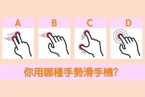 從你最常用手機的手勢 測出你的人格特點