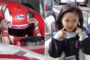 年僅11歲的日本小蘿莉竟然是「超強賽車手」！她開車的模樣帥翻天，還打破了單圈最快紀錄！
