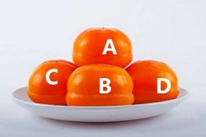 心理測試：4個柿子哪個最軟？測出你潛在的暴力指數有多少