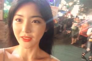 影／千元麵線？韓國正妹裝「盤子」　一落中文老闆嚇到結巴