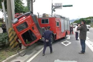 休假消防返隊驗車 遇意外殉職留三子