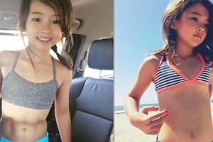 這名才8歲史上最「可愛小女孩」的網美大家吵著等她10年，當網友看到媽媽竟爆衝「母親終究是本體啊！」