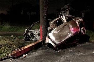 重大死亡車禍！轎車自撞釀4死　 2女遭甩飛2人燒成焦屍