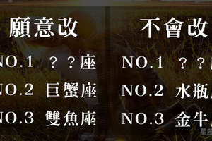 被糾正錯誤會願意改掉壞習慣的星座ＶＳ堅持做自己死不改的星座