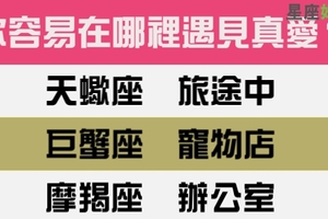 十二星座最容易在哪裡遇見真愛，或許真的在轉角會遇到愛哦！