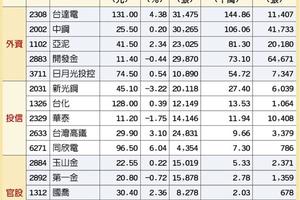 15檔三資加持 迎雙多行情