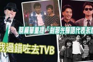 蔡楓華重提「剎那光輝唔代表永恆」：我過錯咗去TVB