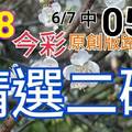 今彩539  6/8 精選二碼 6/7中05 二中一 請點圖看看 !