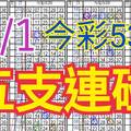 8/1 今彩539 自創版路 7/31中18.21 五支連碰 供您參考 !