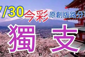 7/30 今彩539  獨支專車  請點圖看看  !