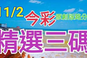 11/2 今彩539 精選三碼 三中一 請點圖看看 !