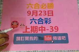 六合必勝-9月23日六合彩-號碼分析第1版路