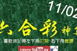 [六合彩神算] 11月2日 3支 單號定位 雙號 拖牌