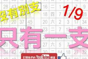 1月11日 六合彩爆報 只有一隻 沒有別支 不斷版路