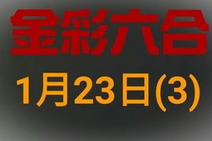 ◆金彩六合◆六合彩 1月23日連開孤支版路 （3）