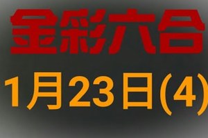 ◆金彩六合◆六合彩 1月23日連開孤支版路 （4）