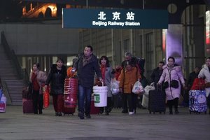 中國春運本月啟動！預計將有30億人口遷徙