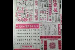 2018/01/16香港六合彩參考用全分享3(台北準報,台北鐵報,玄天上帝靈數)