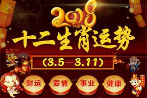 十二生肖本周運勢2018年(3.5—3.11)必轉！