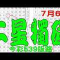 【神算539】 7月6日 今彩539版路 二星獨碰 超準單碰版路 私有版路流出