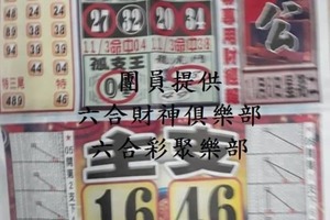 石頭公 六合彩  11月6日 僅供參考