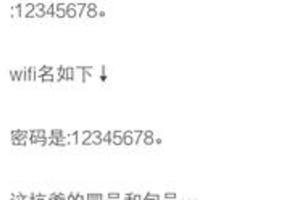 有哪些让你印象深刻的WIFI密码？
