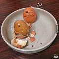 韓國插畫家替食物畫上各種超有梗的表情後，頓時讓它們都成為了爆笑的諧星！